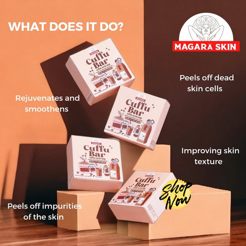 [Magara Skin] Cuffu Bar Coffee Scrub Soap