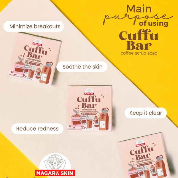 [Magara Skin] Cuffu Bar Coffee Scrub Soap