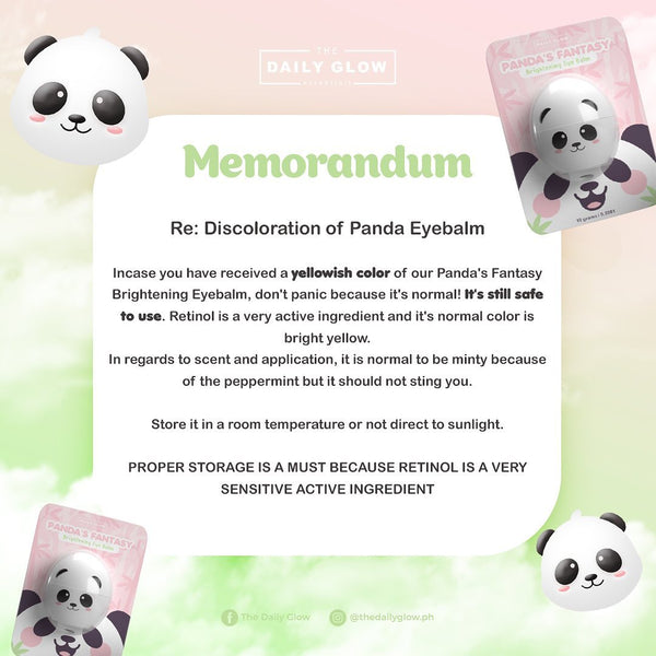 [The Daily Glow] Panda's Fantasy Brightening Eye Balm