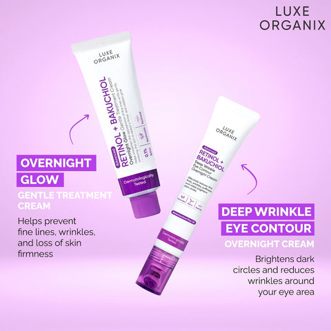 [Luxe Organix PH] Retinol + Bakuchiol Line Overnight Treatment Cream Overnight Eye Cream