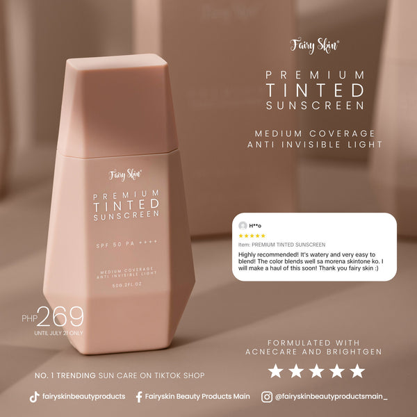 [Fairy Skin] Premium Tinted Sunscreen SPF 50 PA++++