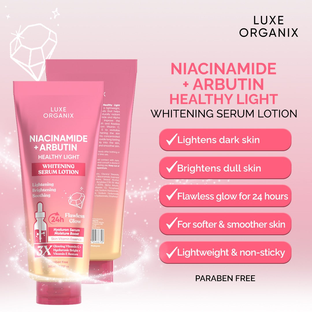 [Luxe Organix PH ]Whitening Serum Lotion (Niacinamide + Alpha Arbutin, Retinol + Gluta and Milk + Gluta
