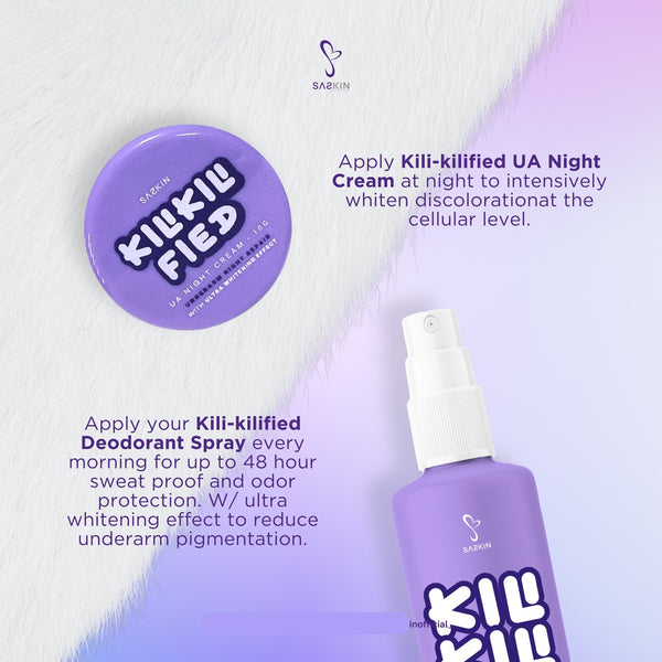[SaSkin] Kili Kilified Deodorant Spray and UA Night Cream