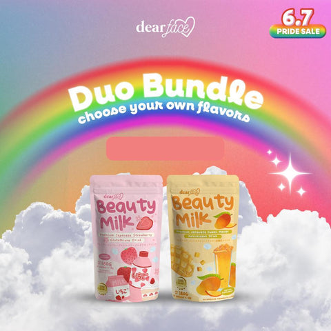 [Dear Face] Duo Bundle Beauty Milk Beauty Bean Collagen Glutathione Drinks