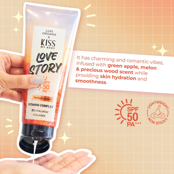 [Luxe Organix] Kiss My Body SPF 50 PA+++ Perfume Lotion