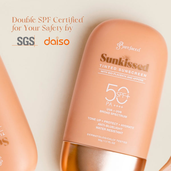 [Barefaced] Sunkissed Illuminating Sunscreen and Tinted Sunscreen SPF 50+ PA+++