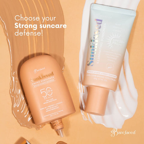 [Barefaced] Sunkissed Illuminating Sunscreen and Tinted Sunscreen SPF 50+ PA+++