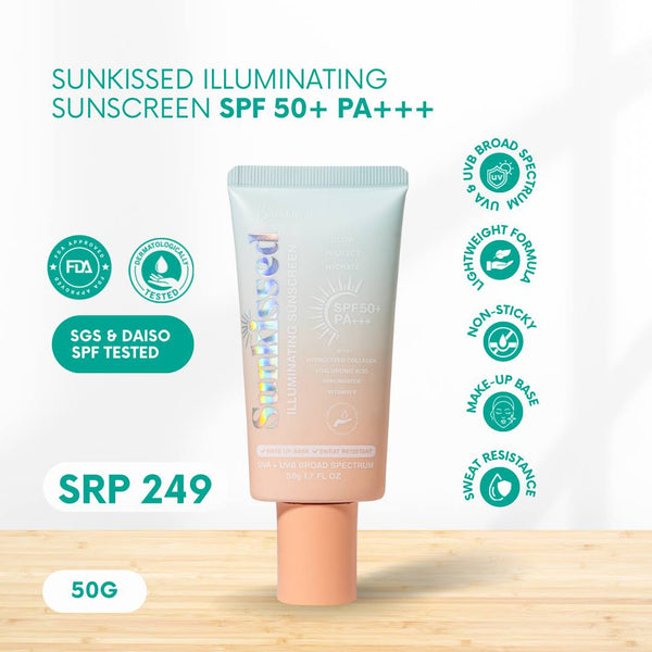 [Barefaced] Sunkissed Illuminating Sunscreen and Tinted Sunscreen SPF 50+ PA+++