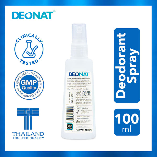 [Deonat] Natural Mineral Deodorant Spray 100ml
