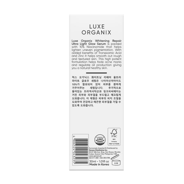 [Luxe Organix] Whitening Repair Niacinamide 10% Serum 30ml