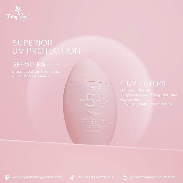 [Fairy Skin] Premium Brightening Sunscreen SPF 50 PA+++ 50G - Venice and Vica Beauty