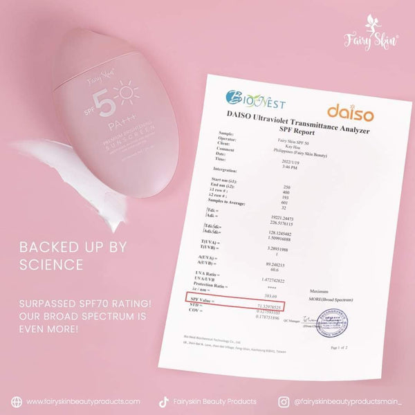 [Fairy Skin] Premium Brightening Sunscreen SPF 50 PA+++ 50G - Venice and Vica Beauty