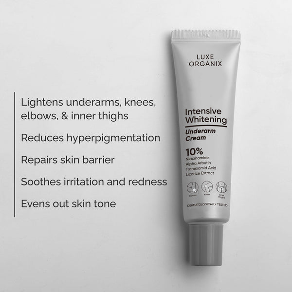 [Luxe Organix] Intensive Whitening Underarm Cream 10% Niacinamide 30g - Venice and Vica Beauty