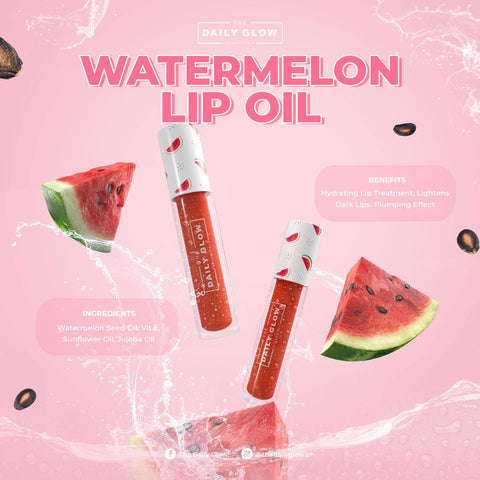 [The Daily Glow] Watermelon Lip Oil - Venice and Vica Beauty
