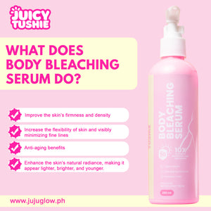 [Juicy Tushie] Body Bleaching Serum 10X Intensive Whitening and Anti-Aging 250ml - Venice and Vica Beauty