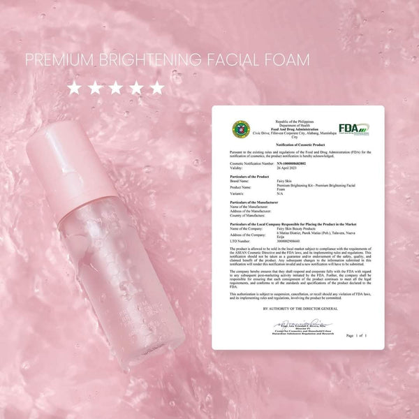 [Fairy Skin] Premium Duo Facial Foam & Sunscreen - Venice and Vica Beauty