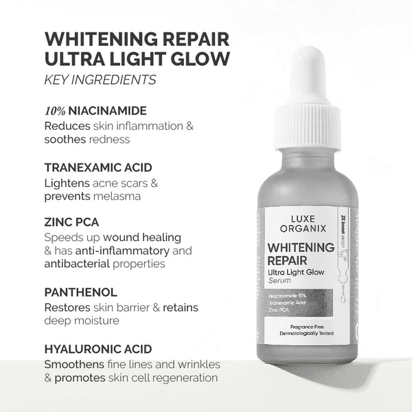 [Luxe Organix] Whitening Repair Ultralight Glow Serum - Venice and Vica Beauty
